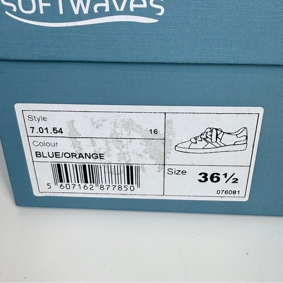 Softwaves Blue Suede Sneakers Portugal 36.5/6.5 IOB - Picture 2 of 8